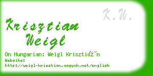 krisztian weigl business card
